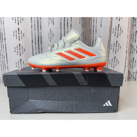 adidas Youth Copa Pure.3 FG Cleats 2.5 White Leather Soccer HQ8944 NWB - Picture 1 of 12